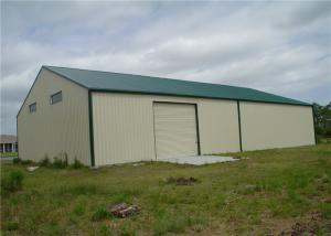 China Nice Steel Frame Storage Buildings For Personal &amp; Commercial With Rolling Door factory