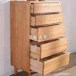 Chest Cabinet Solid Wood 5 Drawers Corner Table Europe Modern Style FL-B005-D