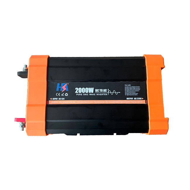 Ajustable Home Power Inverter Easily Installed Black Color With LCD Display Pure Sine Wave Inverter Power Supply