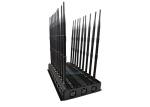 130Mhz - 6Ghz Cell Phone Signal Jammer 18 Antennas 42 Watt High Power Up To 40m