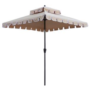 China Outdoor Restaurant Garden Cafe Courtyard Patio Double Layer Sun Umbrella for Camping factory
