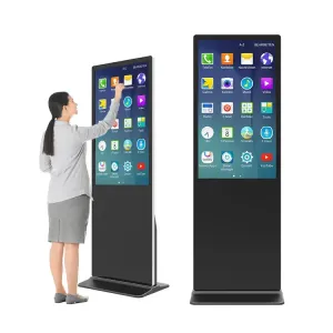 China 43 Indoor Floor Standing Digital Signage 6ms Response Time With 2k Resolution on sale