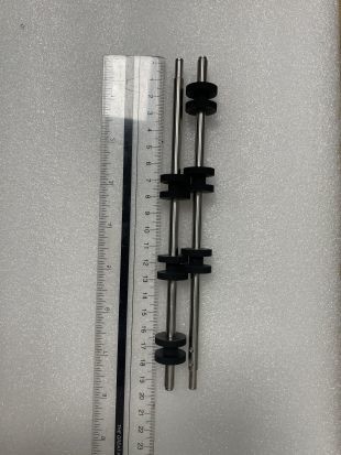1750139101 ATM Machine Parts Wincor Nixdorf parts ATM C4060 IO moudle Rubber 6 wheel shaft 01750139101