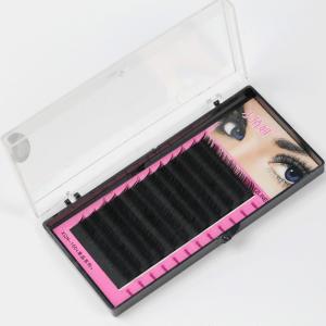 China Black Full Set D Curl Eyelash Extensions , Individual Salon Eyelash Extensions factory