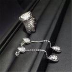 Jewelry factory in Shenzhen, China Bn Diamond Earrings 18k white gold yellow