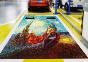 China imported Epson industrial grade two nozzles 3D Ground painting printer with 3 years warranty longlife usage factory