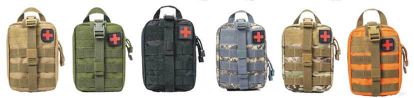 Small Travel First Aid Kit Tourniquet Israeli Bandage Chest Seal Airway Blanket Trauma Pouch