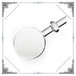 Glass Bong Dabber Oil Rigs Accessories Clear Quartz Snout Cap 4 Inches Length