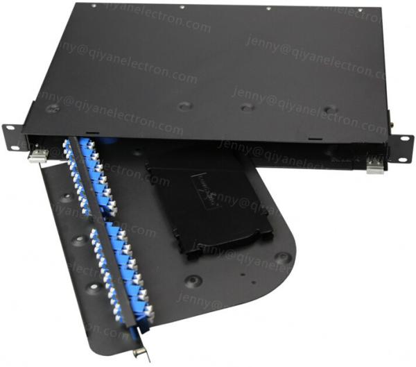 1/2/3/4U Rotatable Rack Mount Patch Panel Max 192 Cores Metal material rotate