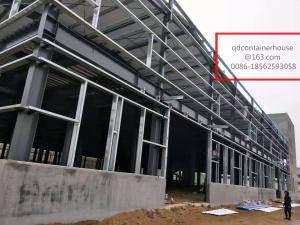 China Hot Dip Galvanized Fireproof Steel Warehouse Construction With 2 Level Long Lifespan factory