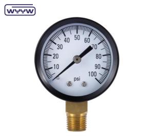 China customizable rear mounting 150 psi hot sale 60mm general manometer M12X1.5 air 10 bar pressure gauge factory