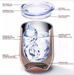 9OZ Wine Tumbler Cups Vacuum Insulated Wine Tumbler With Lid Personalized
