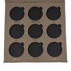 Non-Toxic Custom Printed Cardboard Makeup Empty Eyeshadow Palette Paper