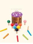 Wooden Catch The Worm Game For Children'S Hand Eye Coordination Training