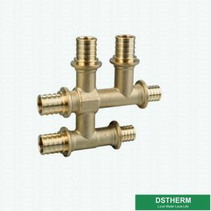 China Male Threaded Double Cross Tee Brass Slide Fittings 1/2&quot;- 2&quot; factory