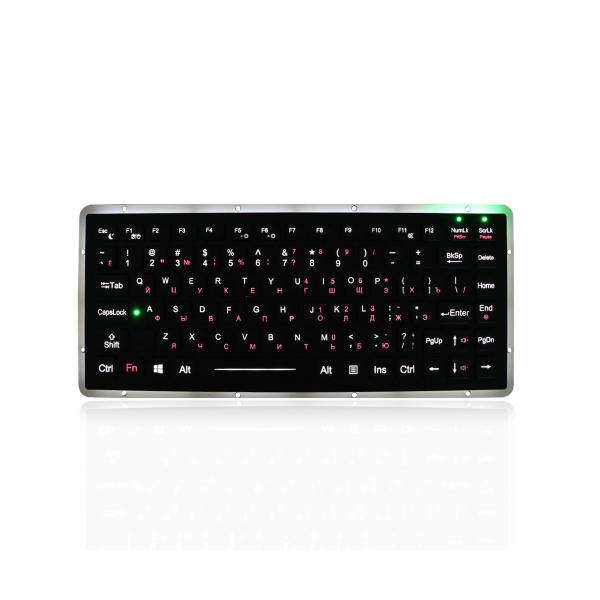 China 86 Keys Dot Matrix Ruggedized Keyboard Marine Keyboard With Backlit factory