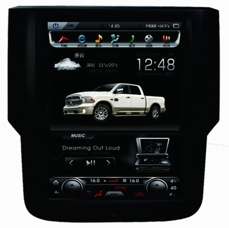 Ouchuangbo car stereo system android 8.1 for Dodge RAM 2013 wifi radio USB bluetooth BDDR3 4GB