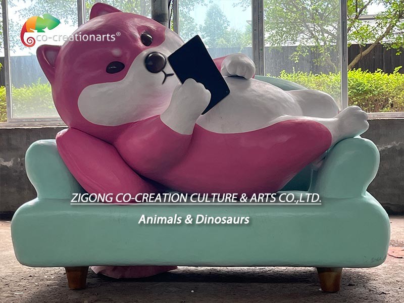 Shiba Inu Animatronic Custom Micro Model Replicas For Amusement Park