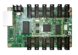 China LED Controller RV908H Full Color 1280x1024dots Receiving Card with 12PCS HUB75 Port factory