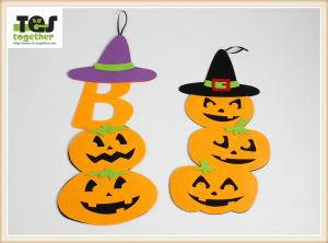 China New Halloween pendant non - woven pendant creative festive fence blanket decorated with pumpkin ornaments factory
