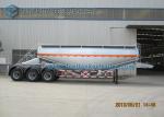 V shape 3 Axles 35m3 Dry Bulk Tank Trailer Cement Semi Trailer For Transportatio