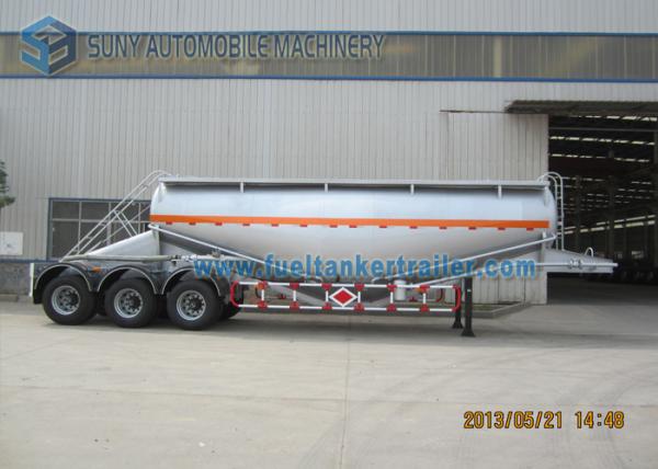 V shape 3 Axles 35m3 Dry Bulk Tank Trailer Cement Semi Trailer For Transportatio