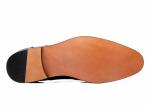 Goodyear Mens Black Leather Brogues , Carved Handmade Men Business Casual Shoes