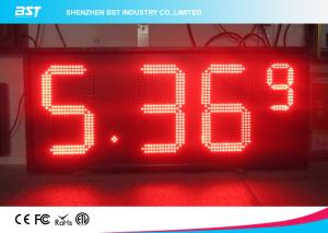 China Red Semi Outdoor Led Gas Price Display With High Brightness 5000cd/sqm factory