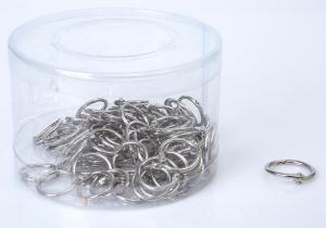 China Metal nickel 25mm(1&quot;)loose leaf ring book binding ring hinged snap ring in PVC tube factory