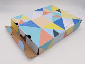 China Printed Logo Shipping Packaging Boxes Corrugated Cardboard CMYK Printing Matte varnish factory