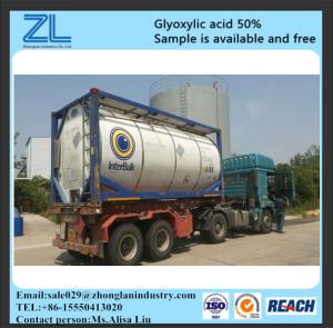 China glyoxylic acid 50% export to Brazil factory