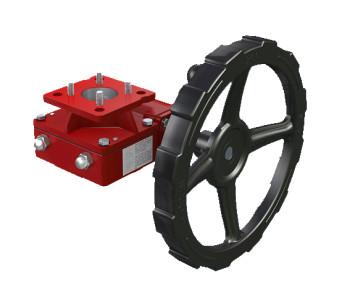 Clutch Handwheel Gear Operator Worm Gear Reducer Cooperate With Pneumatic