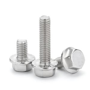 China Industry Grade Blackened Flange Bolt DIN6921 with Full Tooth and Hexagonal Head factory