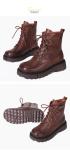 HZM040 Single Shoes Women'S Spring New Thick Heel Pointed Literary Single Shoes