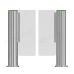 RFID Security Gate Turnstile Card Reader / ISO 9001 Glass Security Barriers