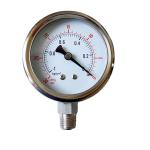 Stainless Steel 15000psi Dry Fuel Pressure Gauge 1/4" BSPT 38MM