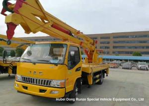 China Hydraulic Rising Truck Mounted Aerial Platform , 16-18 Meter High Altitude Trucks factory