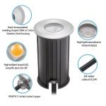 1W IP68 Waterproof Underwater Lights 316SS 12V 24V LED Pool Lights 2700k - 6500k