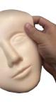 Yellow Silicone Tattoo Practice Skin Face Silica Head Size 22cm * 14cm