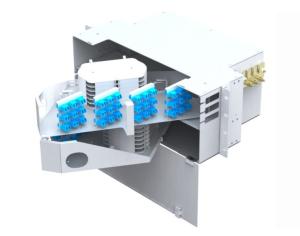 China 19inch Rack Mount Fiber Optic Patch Panel 4U 192F Swing Out factory