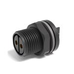 PA6 IP67 Industrial Circular Connectors 100VAC Treaded Type M12 Waterproof