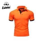 Summer Oversized Cotton Polo T Shirts Short Sleeve With Embroidery Logo