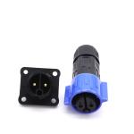 Plastic Outdoor Waterproof Electrical Connectors 4 Core Square Shape