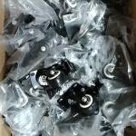 2 Inch Black PVC Wheel Soft Swivel Plate Casters Of Light Duty For Furniture