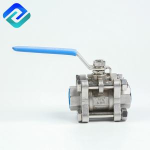 China PN63 1000PSI PN63 3PC Ball Valve 2 Inch Lost Wax Casting factory
