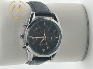 China Personalized Men Leather Strap Quartz Watch for Fashion Enthusiasts factory