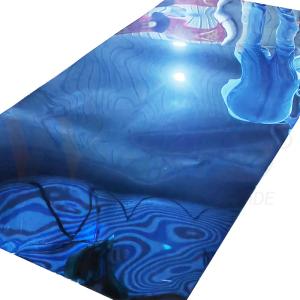 China AISI 316 316L Sapphire Blue Color Coated Stainless Steel Sheet Mirror Finish Customize Thickness factory