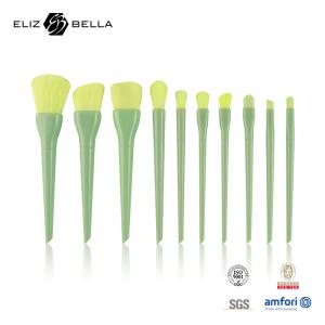 China Premium 10Pcs Makeup Brush Set For Powder Foundation Contour Blush Concealer Eye Shadow factory