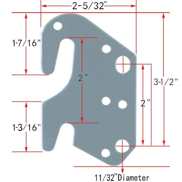 Silver Furniture Hardware Fittings Bed Sofa Couch Brackets Rail Hooks Bed Bracket Hinges