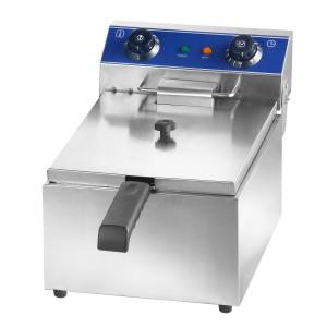 China Stainless Steel Commercial Deep Fryer 10L 13L Manual Control 2KW 3.3KW factory